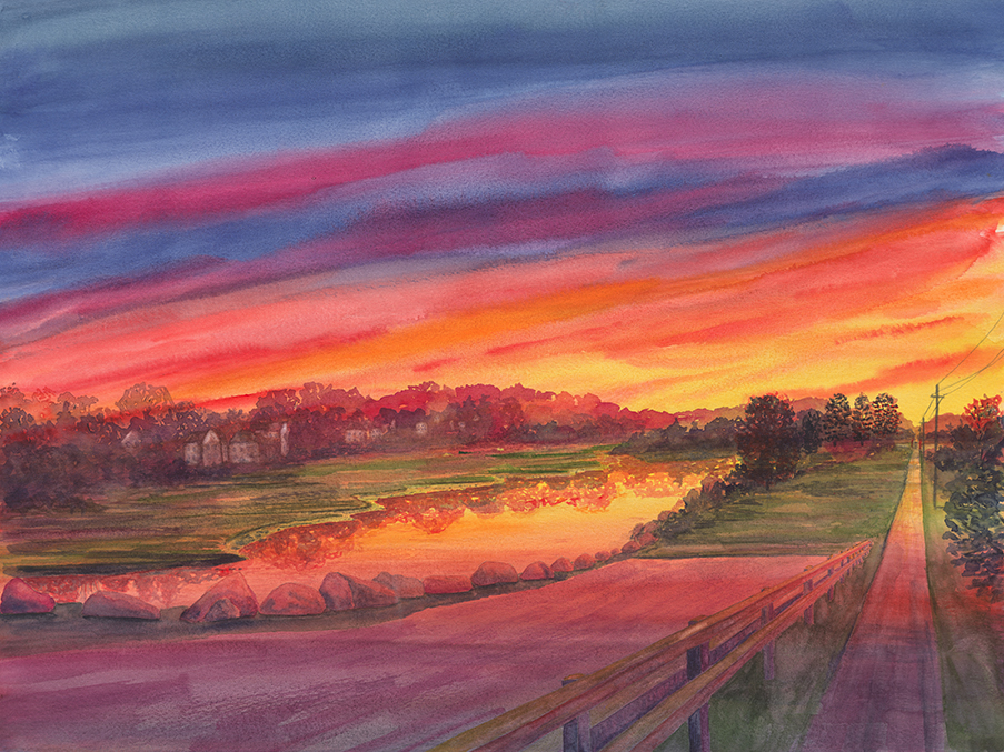 Sunrise Over The Saugus Rive Thumbnail Placeholder